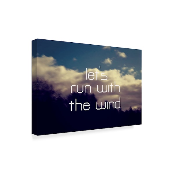 Vintage Skies 'Run With The Wind' Canvas Art,30x47